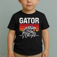 Gator S.L.A.Y.E.R Crocodiles Gator Hunting Alligator Hunting Toddler T-Shirt thumb 2