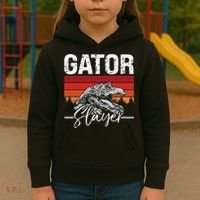Gator S.L.A.Y.E.R Crocodiles Gator Hunting Alligator Hunting Kids Hoodie thumb 3