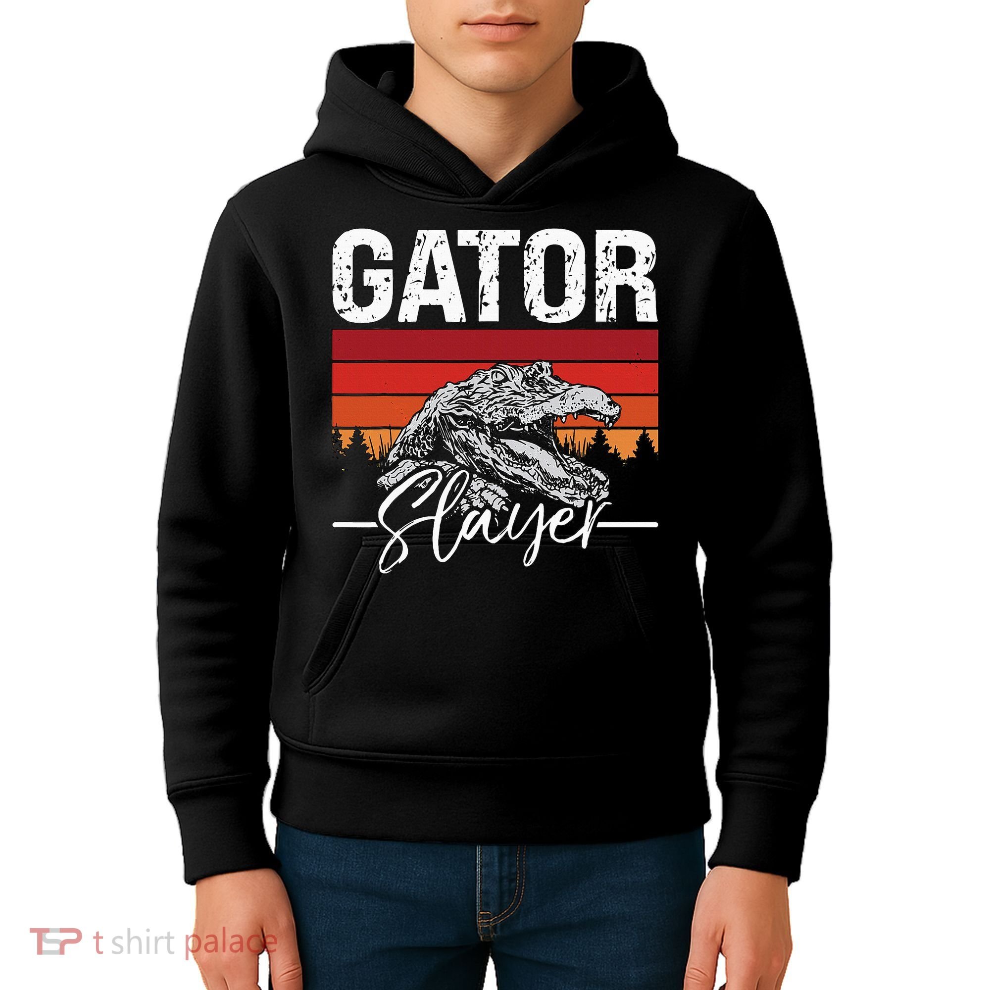 Gator S.L.A.Y.E.R Crocodiles Gator Hunting Alligator Hunting Kids Hoodie