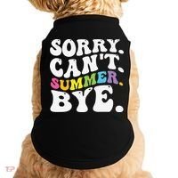 Groovy Sorry Cant Summer Bye Teacher Last Day Of School Doggie Tank thumb 0