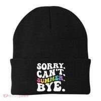Groovy Sorry Cant Summer Bye Teacher Last Day Of School Beanie thumb 0