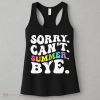 Groovy Sorry Cant Summer Bye Teacher Last Day Of School Women's Tank Top thumb 3
