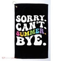 Groovy Sorry Cant Summer Bye Teacher Last Day Of School Golf Towel thumb 0