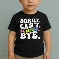 Groovy Sorry Cant Summer Bye Teacher Last Day Of School Toddler T-Shirt thumb 2