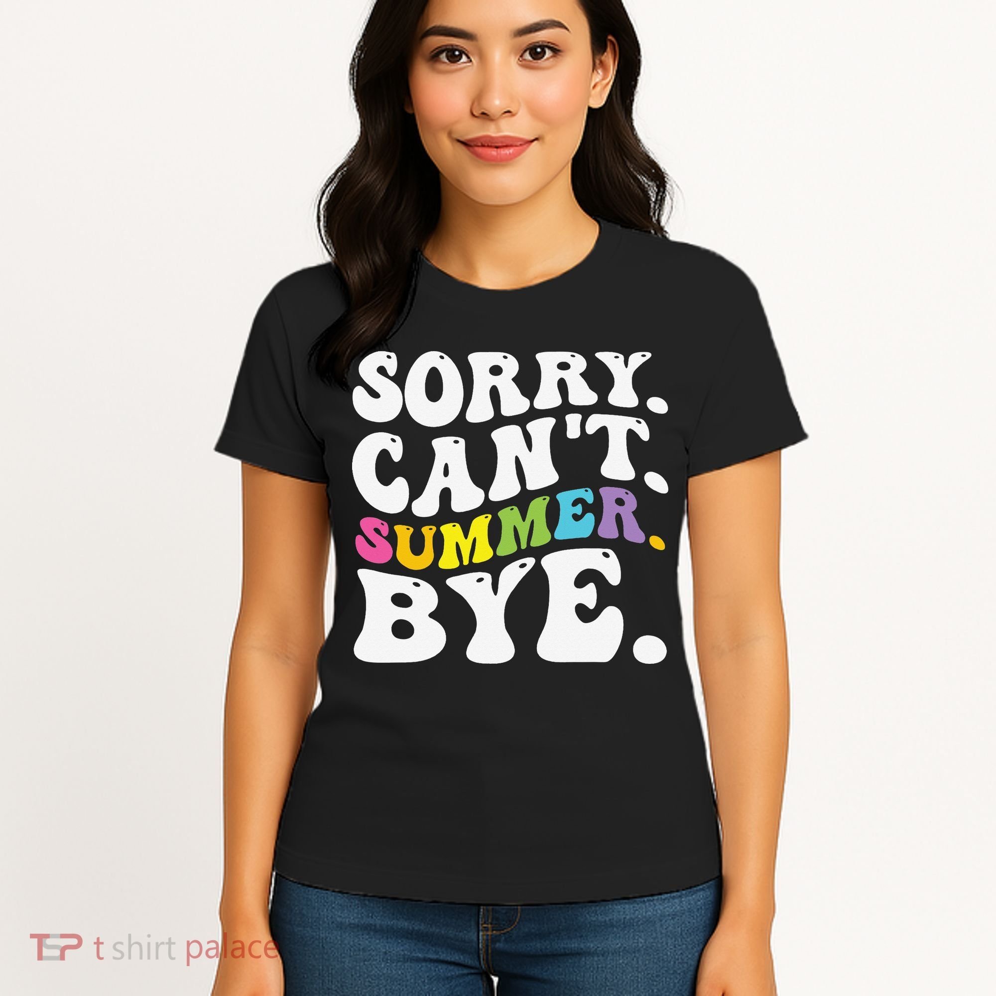 Groovy Sorry Cant Summer Bye Teacher Last Day Of School Women's T-Shirt