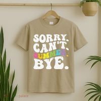 Groovy Sorry Cant Summer Bye Teacher Last Day Of School T-Shirt thumb 2