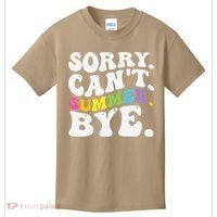 Groovy Sorry Cant Summer Bye Teacher Last Day Of School Kids T-Shirt thumb 0