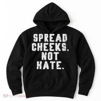 Gym Spread Cheeks Not Hate Funny Workout Fitness Women Hoodie thumb 0