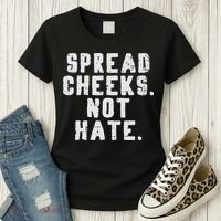 Gym Spread Cheeks Not Hate Funny Workout Fitness Women Women's T-Shirt thumb 3