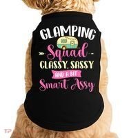 Glamping Squad Classy Sassy Glamper Glamorous Camping Camper Doggie Tank thumb 0