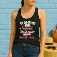 Glamping Squad Classy Sassy Glamper Glamorous Camping Camper Women's Tank Top thumb 2