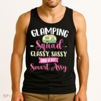 Glamping Squad Classy Sassy Glamper Glamorous Camping Camper Tank Top thumb 3