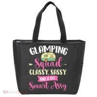 Glamping Squad Classy Sassy Glamper Glamorous Camping Camper Tote Bag thumb 0