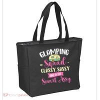 Glamping Squad Classy Sassy Glamper Glamorous Camping Camper Tote Bag thumb 2