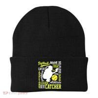 Girls Softball Catcher Great Traits Of A Catcher Funny Gift Beanie thumb 0