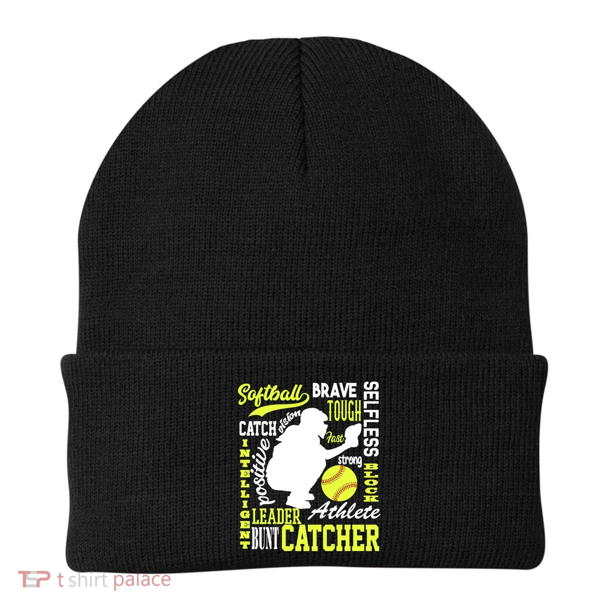 Girls Softball Catcher Great Traits Of A Catcher Funny Gift Beanie