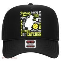 Girls Softball Catcher Great Traits Of A Catcher Funny Gift Hat thumb 0