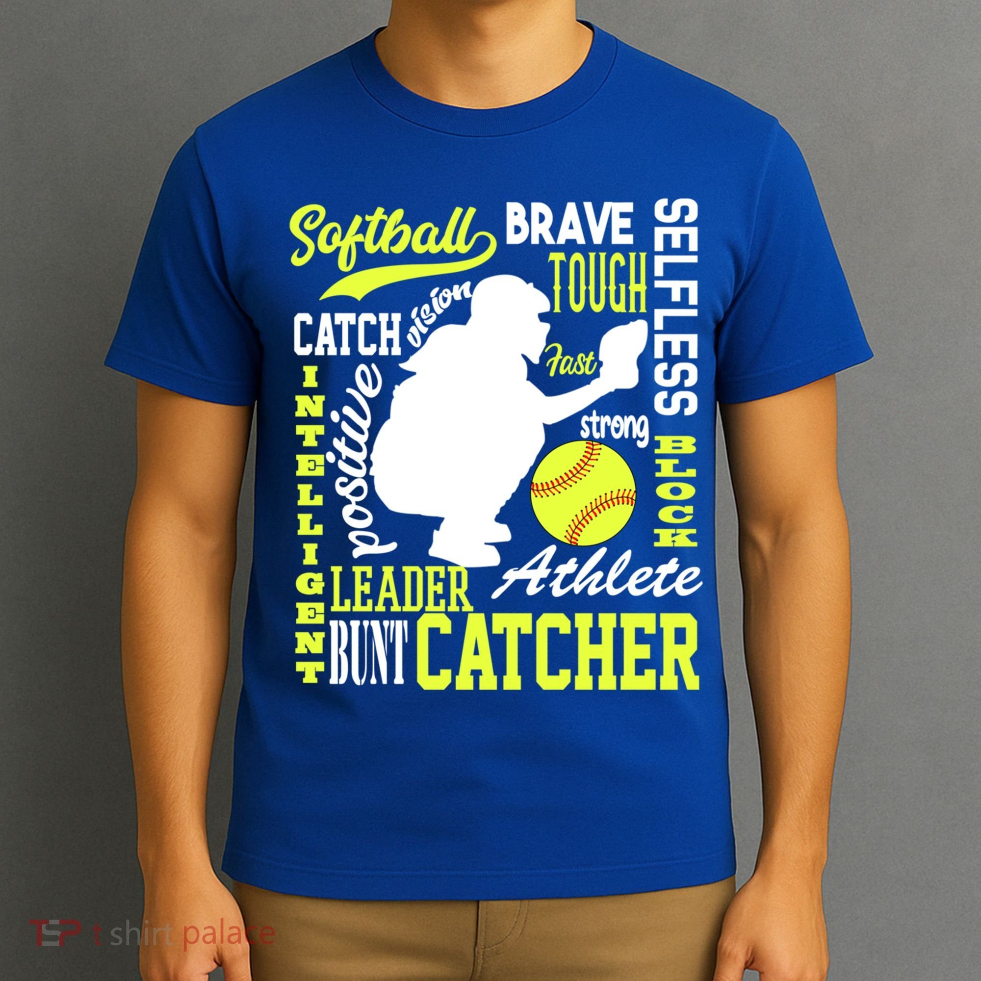 Girls Softball Catcher Great Traits Of A Catcher Funny Gift T-Shirt
