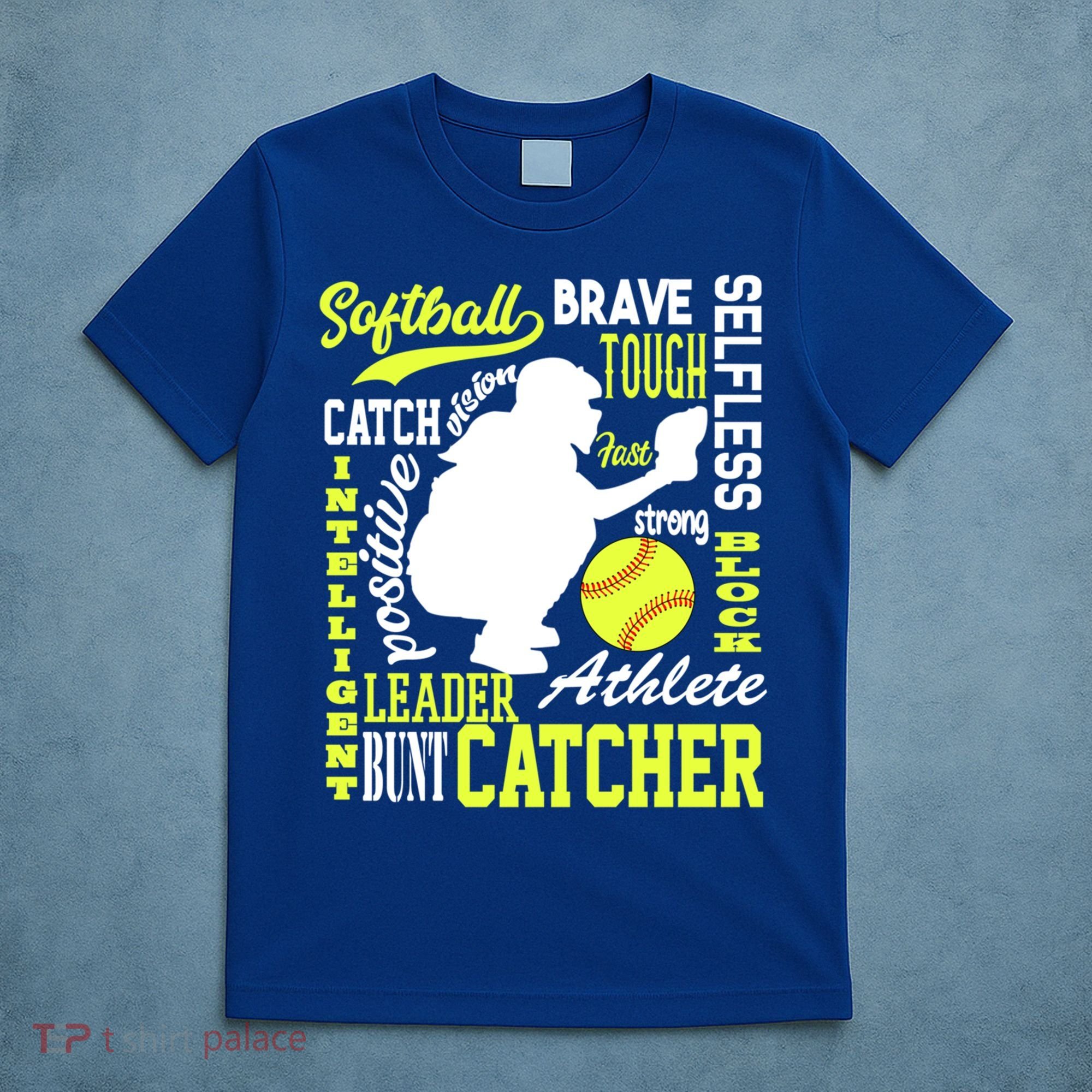 Girls Softball Catcher Great Traits Of A Catcher Funny Gift T-Shirt