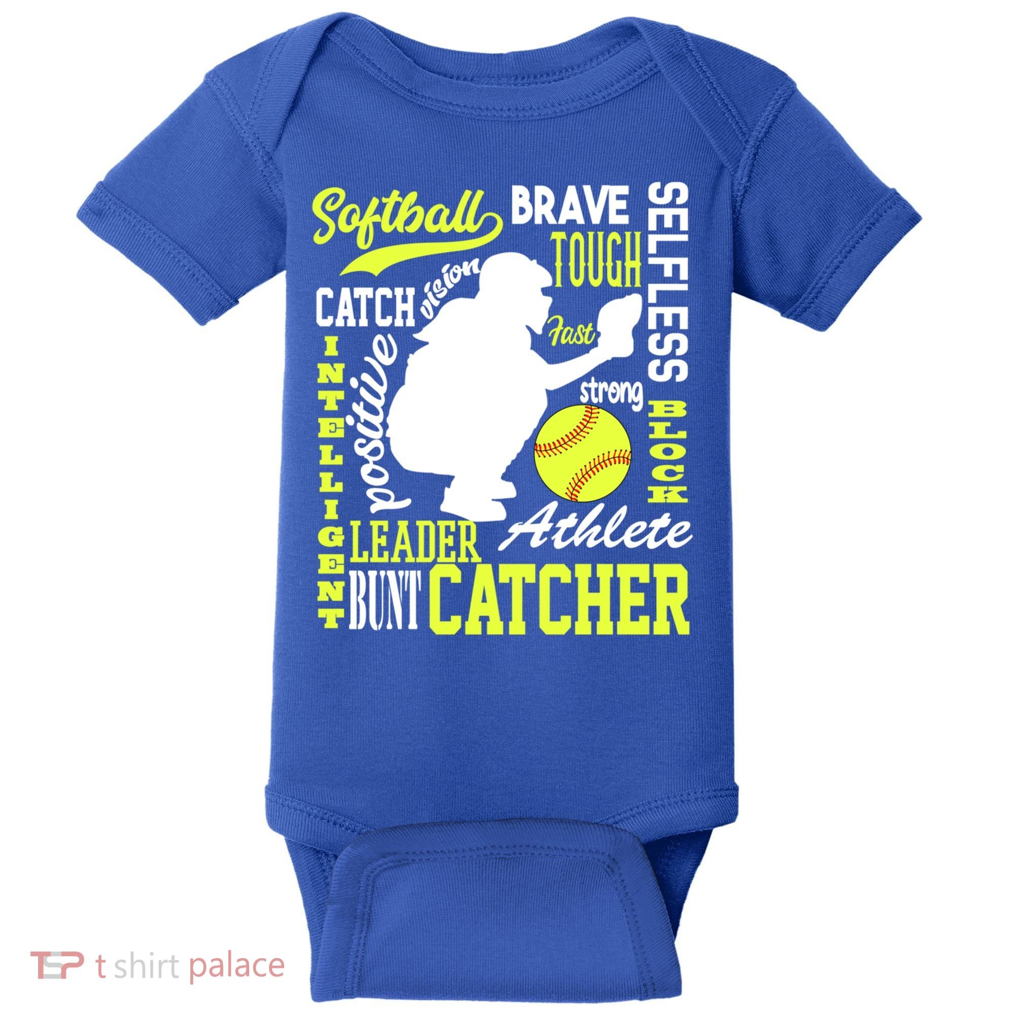 Girls Softball Catcher Great Traits Of A Catcher Funny Gift Baby Bodysuit