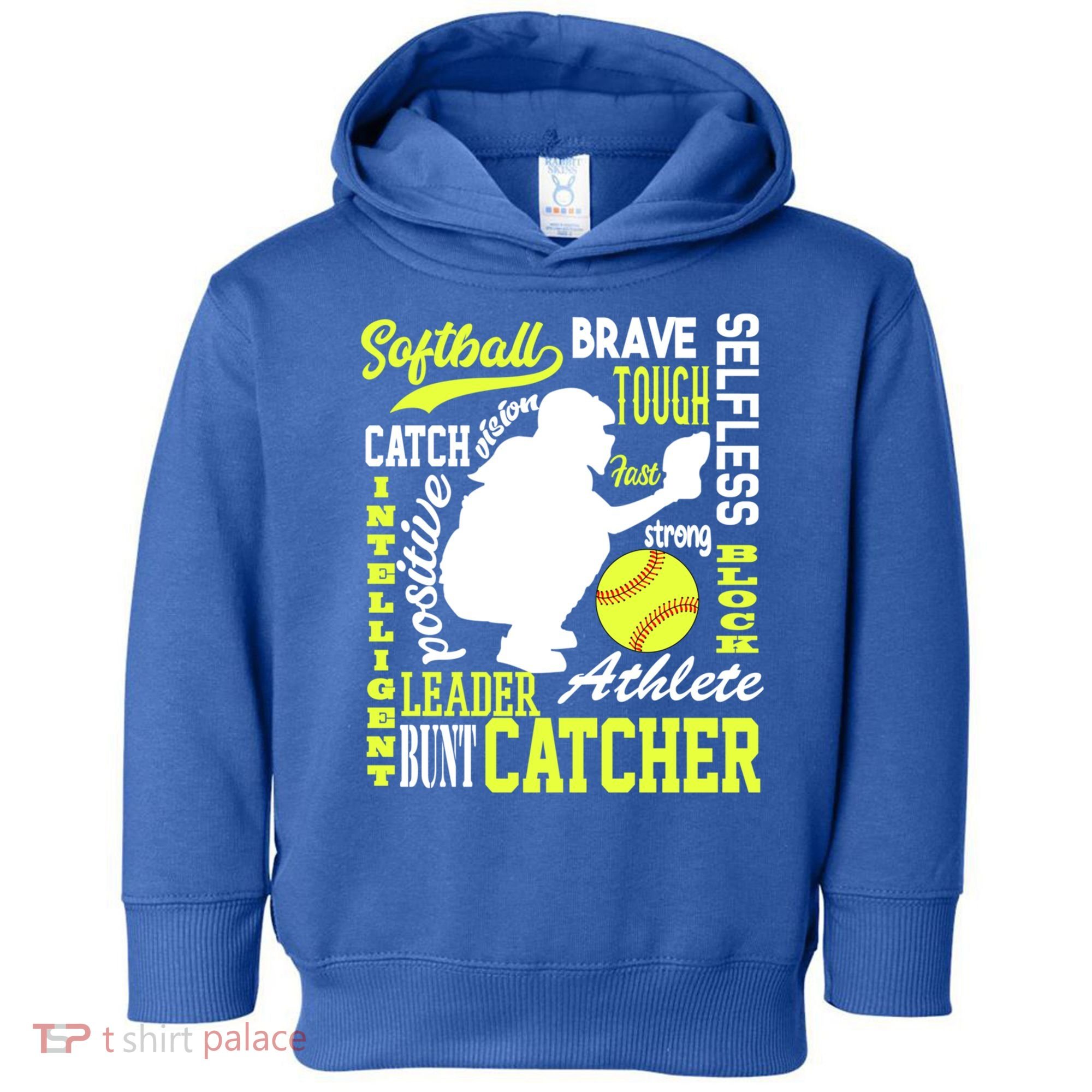 Girls Softball Catcher Great Traits Of A Catcher Funny Gift Toddler Hoodie