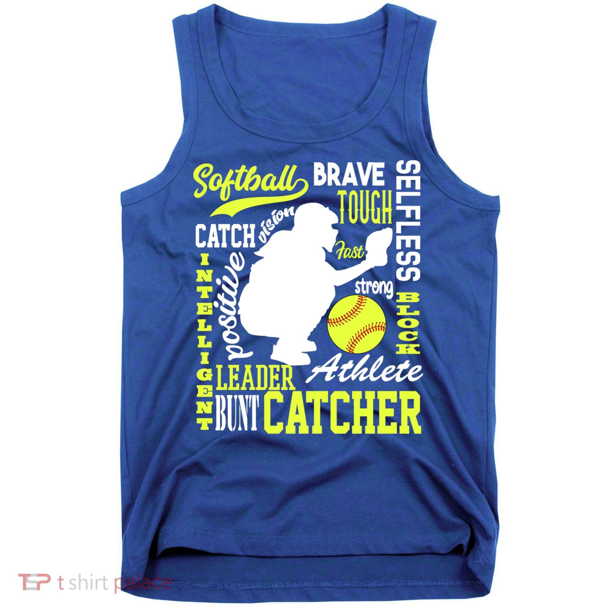 Girls Softball Catcher Great Traits Of A Catcher Funny Gift Tank Top