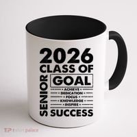 Goal Success Class Of 2026 Senior Grad Graduation Coffee Mug thumb 1