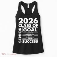 Goal Success Class Of 2026 Senior Grad Graduation Women's Tank Top thumb 0