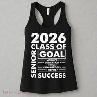 Goal Success Class Of 2026 Senior Grad Graduation Women's Tank Top thumb 3
