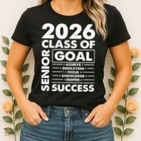 Goal Success Class Of 2026 Senior Grad Graduation Women's T-Shirt thumb 2