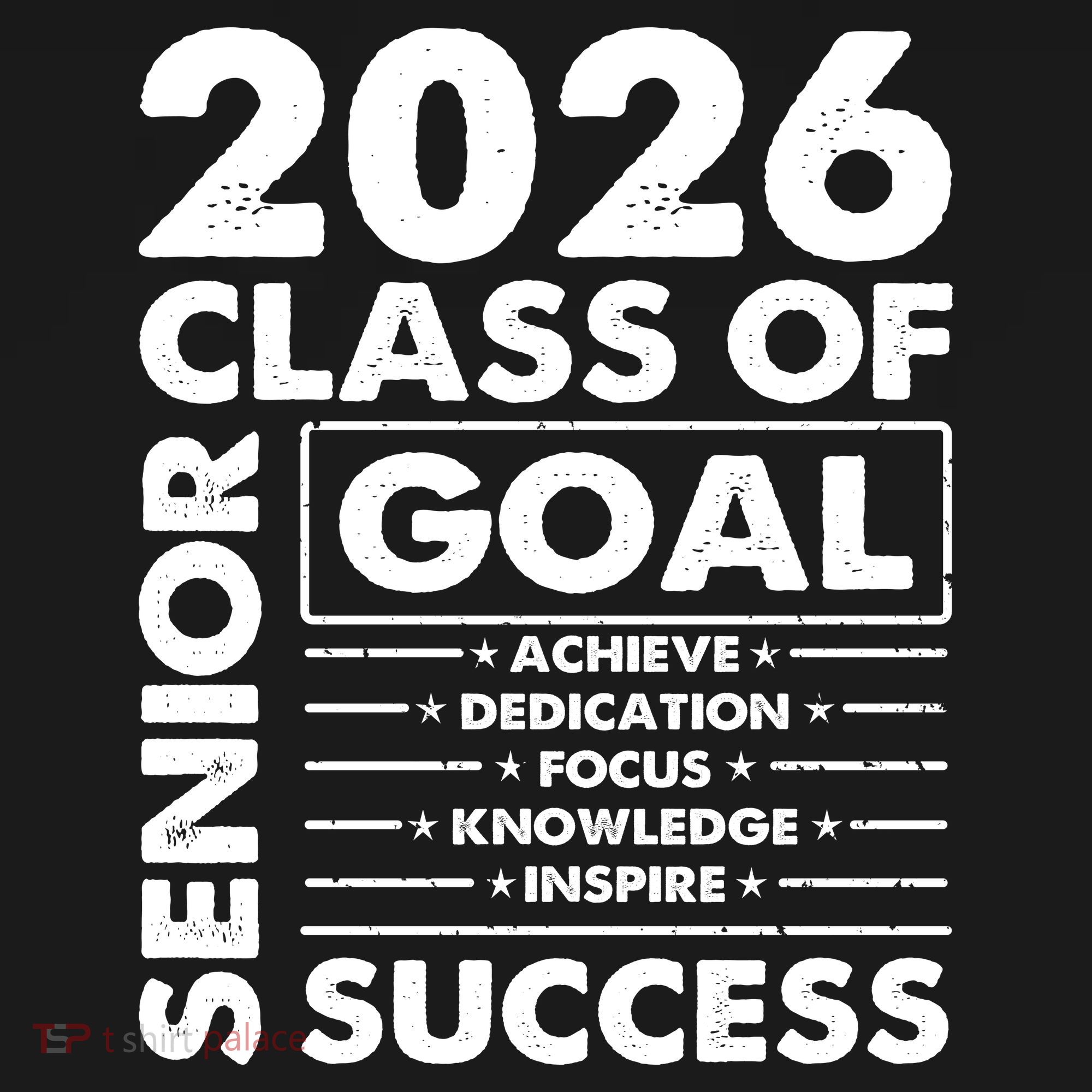 Goal Success Class Of 2026 Senior Grad Graduation Kids Sweatshirt