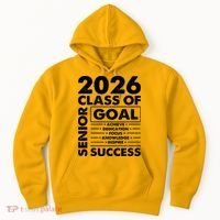 Goal Success Class Of 2026 Senior Grad Graduation Hoodie thumb 0