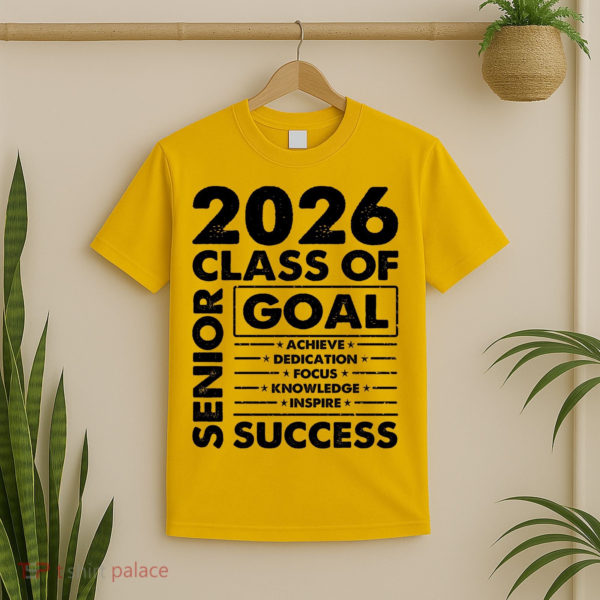Goal Success Class Of 2026 Senior Grad Graduation T-Shirt