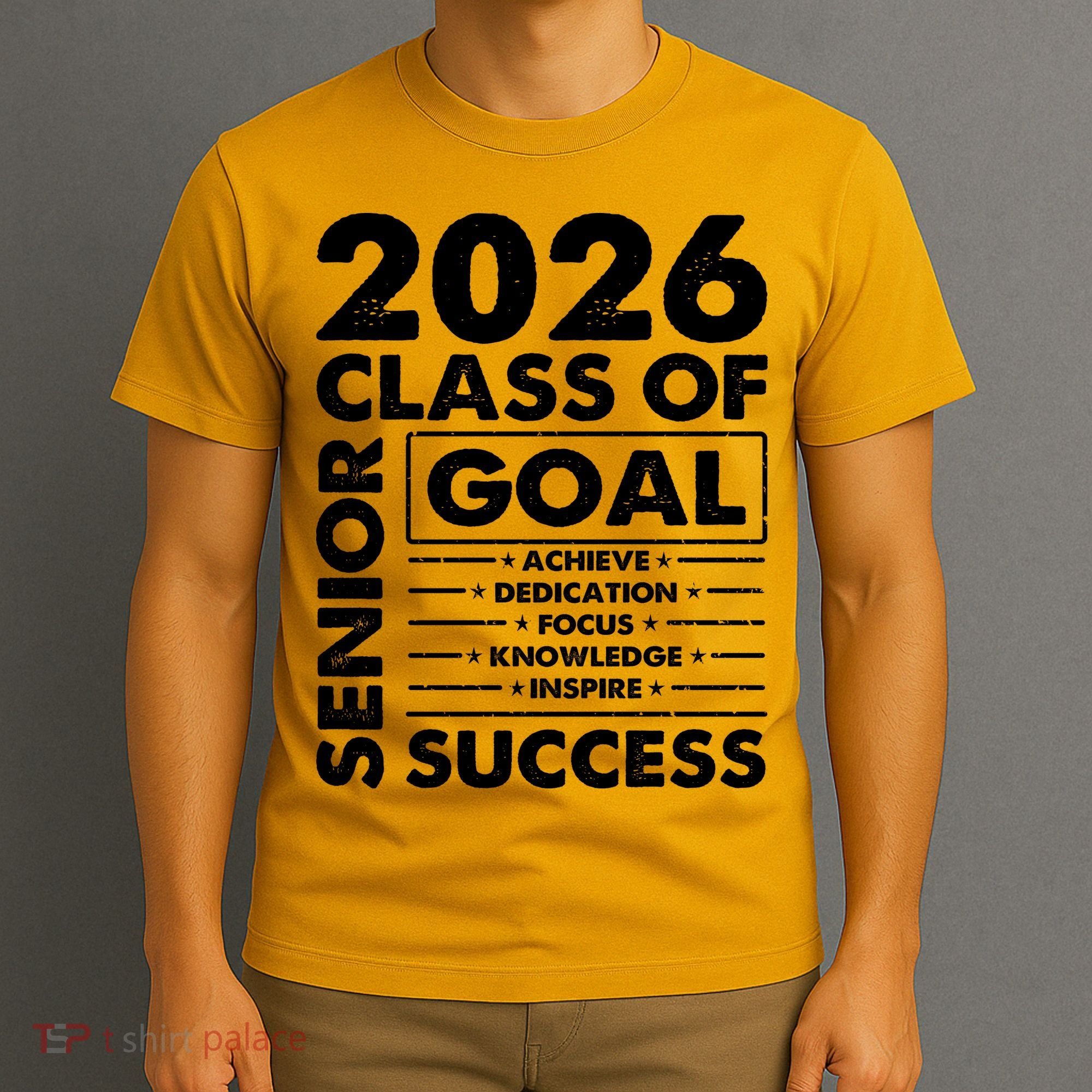 Goal Success Class Of 2026 Senior Grad Graduation T-Shirt
