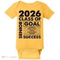 Goal Success Class Of 2026 Senior Grad Graduation Baby Bodysuit thumb 0