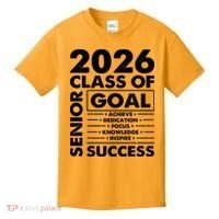 Goal Success Class Of 2026 Senior Grad Graduation Kids T-Shirt thumb 0