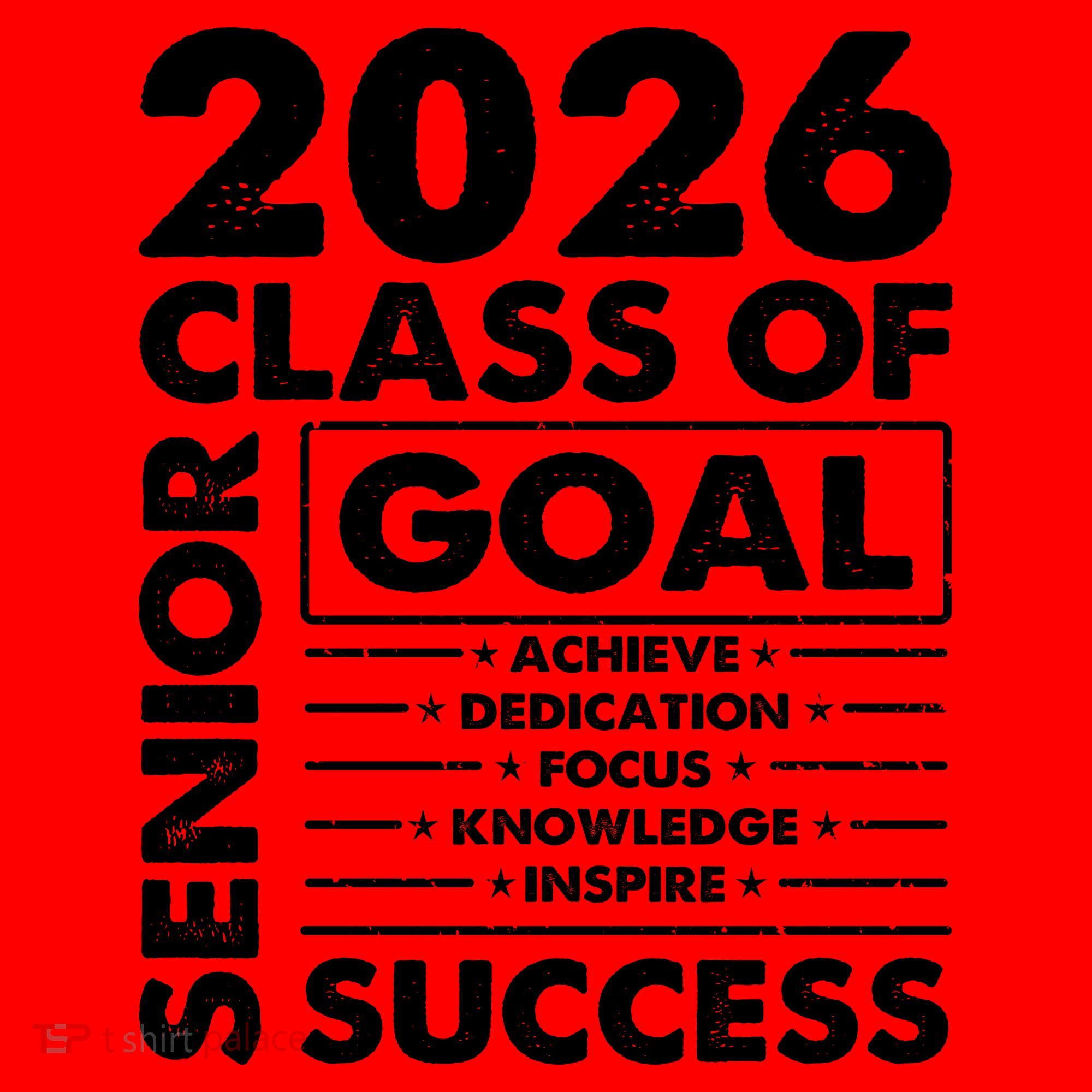 Goal Success Class Of 2026 Senior Grad Graduation Santa Hat