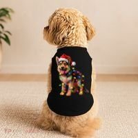 German Shepherd Christmas Lights Santa Hat Dog Lover Doggie Tank thumb 2