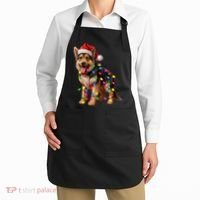 German Shepherd Christmas Lights Santa Hat Dog Lover Apron thumb 2