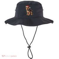 German Shepherd Christmas Lights Santa Hat Dog Lover Bucket Hat thumb 0