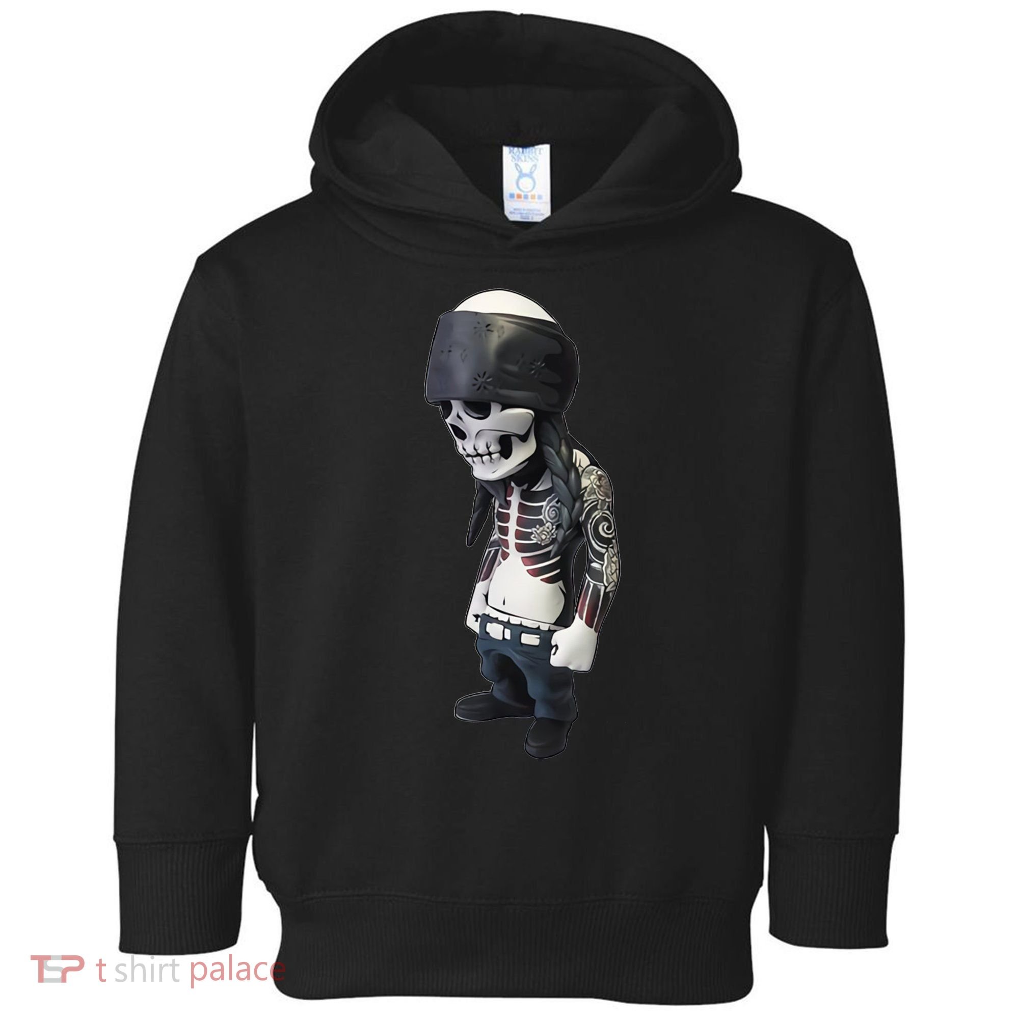 Gangster Skull Cool Swag Toddler Hoodie
