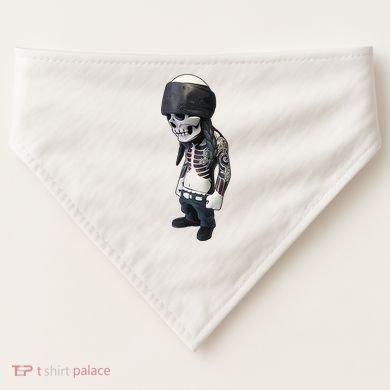 Gangster Skull Cool Swag USA-Made Doggie Bandana
