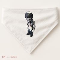 Gangster Skull Cool Swag USA-Made Doggie Bandana thumb 0