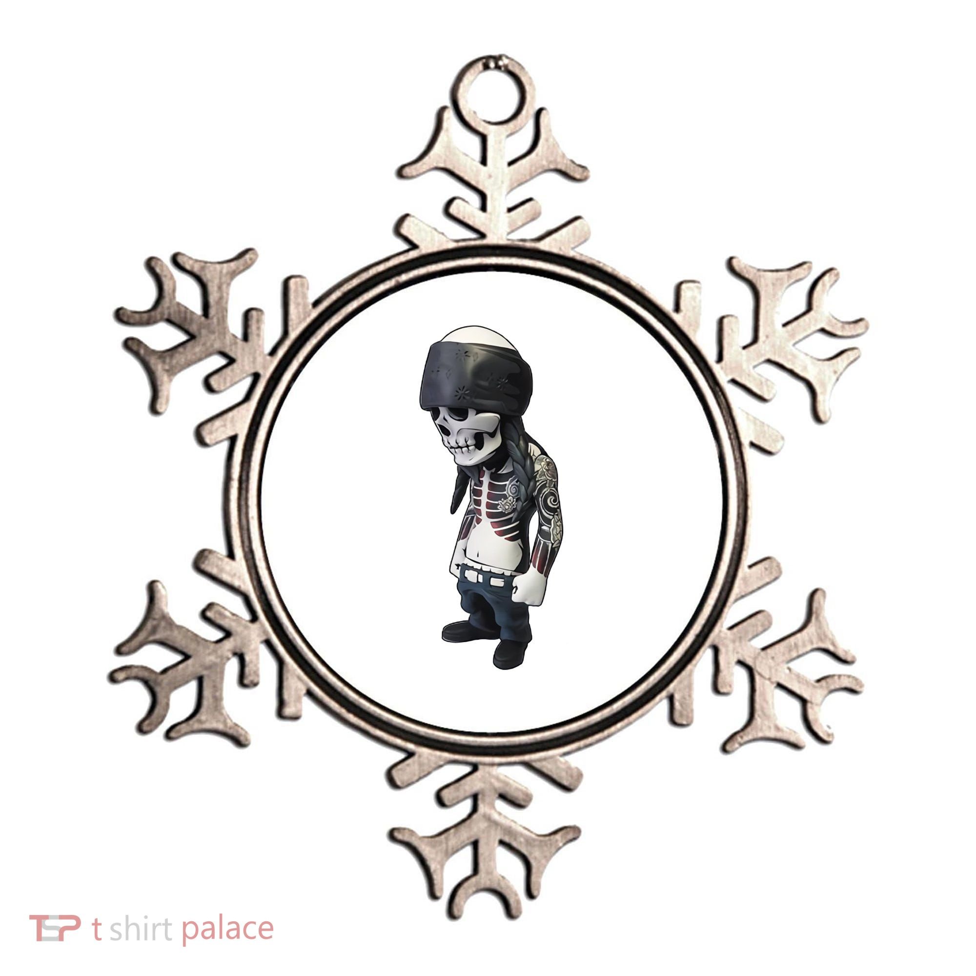 Gangster Skull Cool Swag Ornament