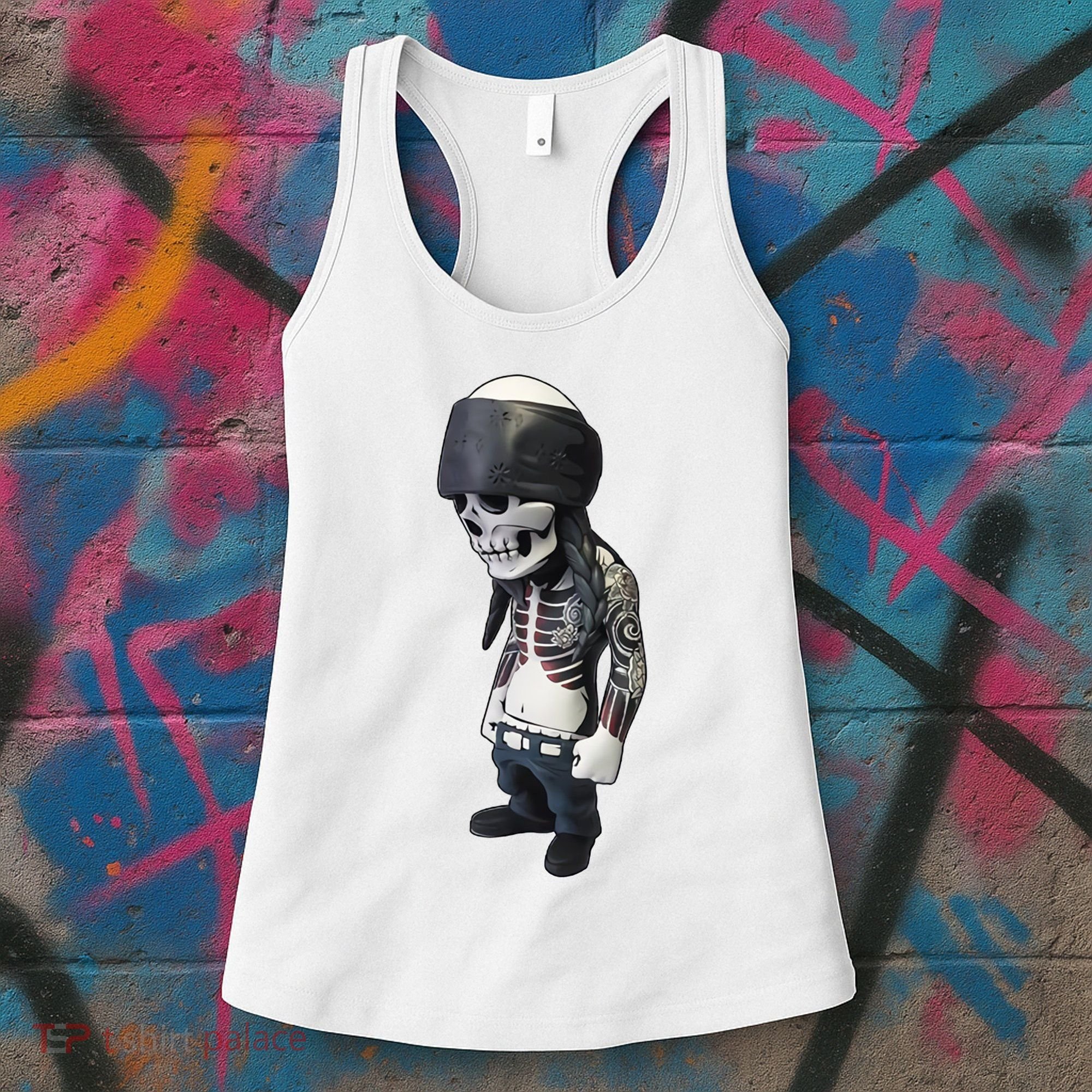 Gangster Skull Cool Swag Women's Tank Top