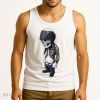 Gangster Skull Cool Swag Tank Top thumb 3
