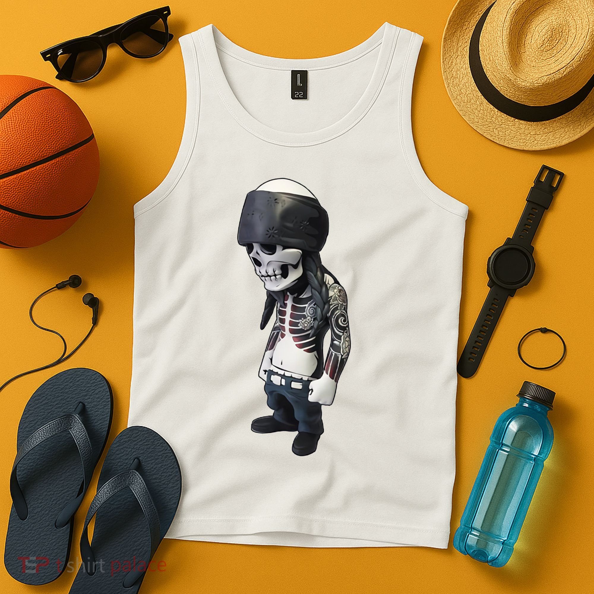 Gangster Skull Cool Swag Tank Top