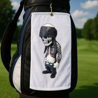 Gangster Skull Cool Swag Golf Towel thumb 2