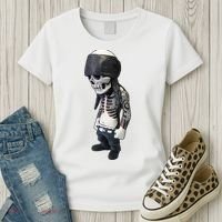 Gangster Skull Cool Swag Women's T-Shirt thumb 3
