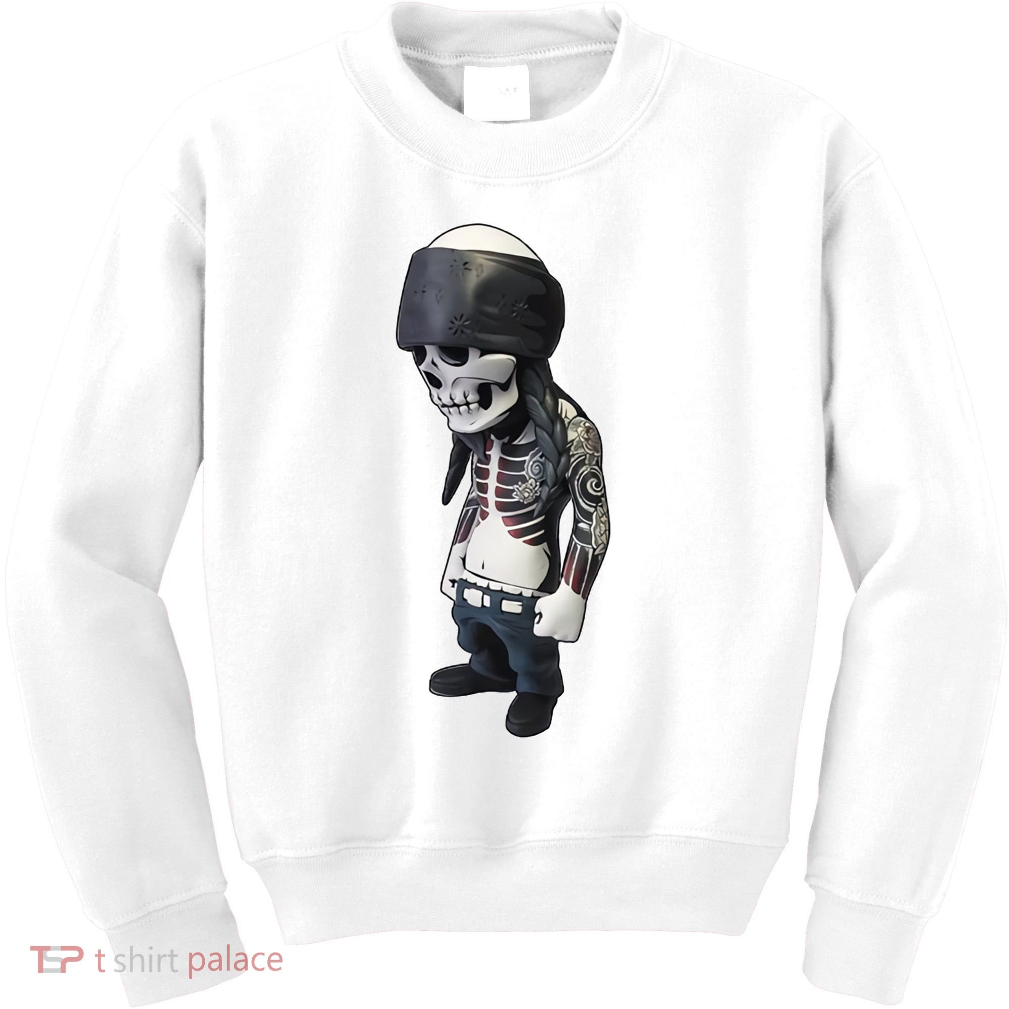 Gangster Skull Cool Swag Kids Sweatshirt